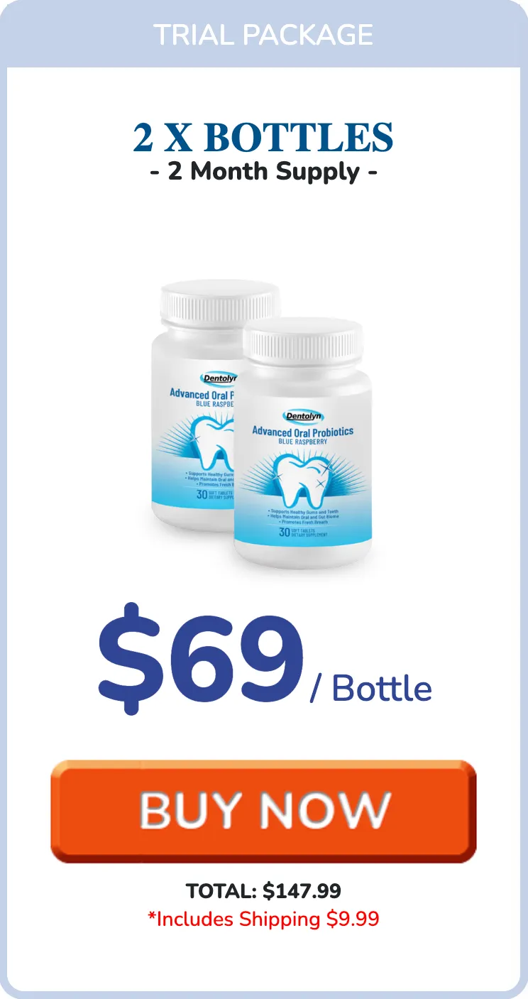 Dentolyn two bottle trial package for two month supply