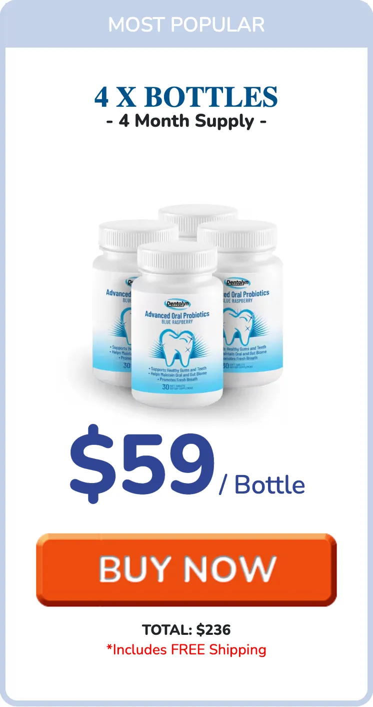 Dentolyn four bottle popular package for four month supply